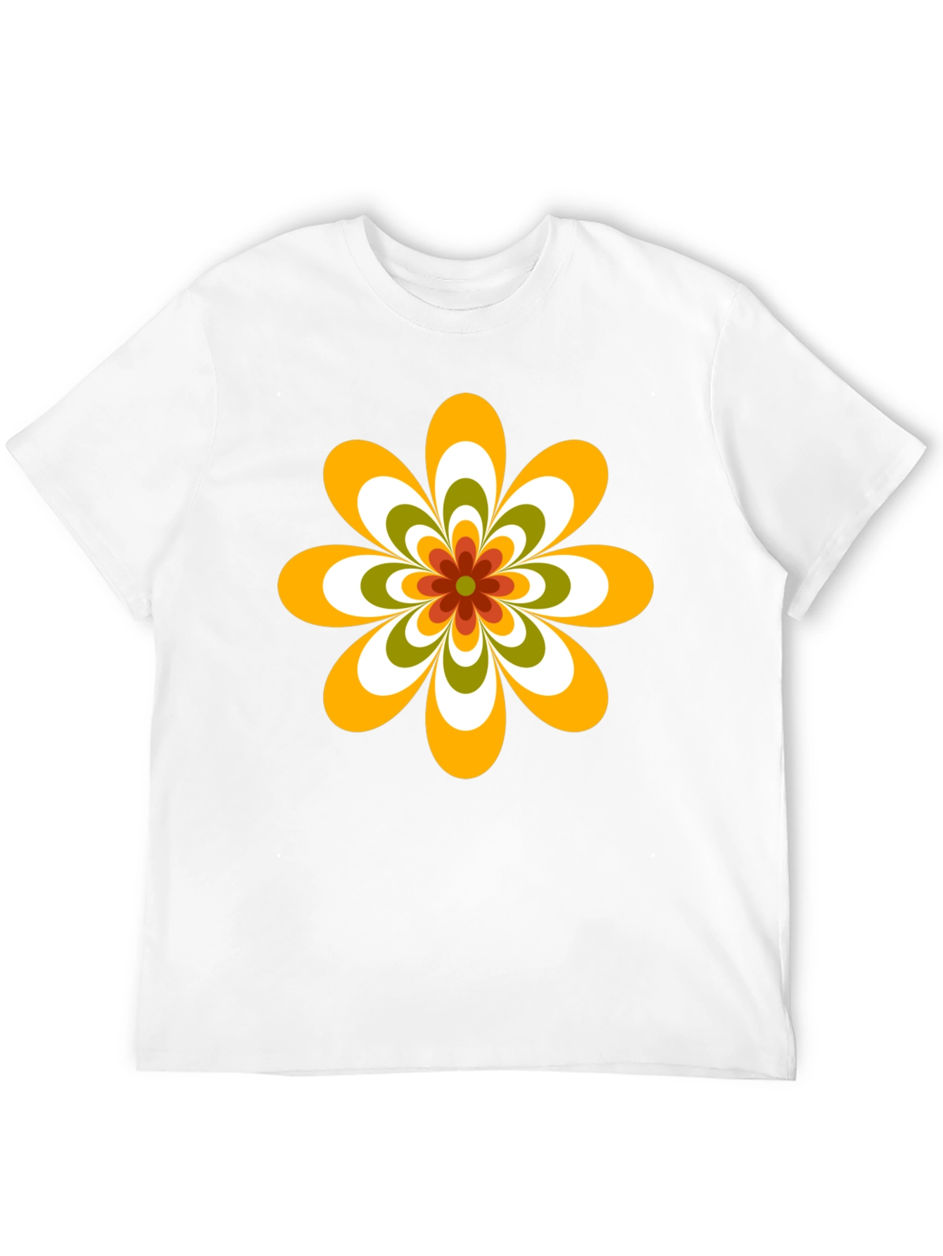 Retro Flower Graphic Tee - 70s Style