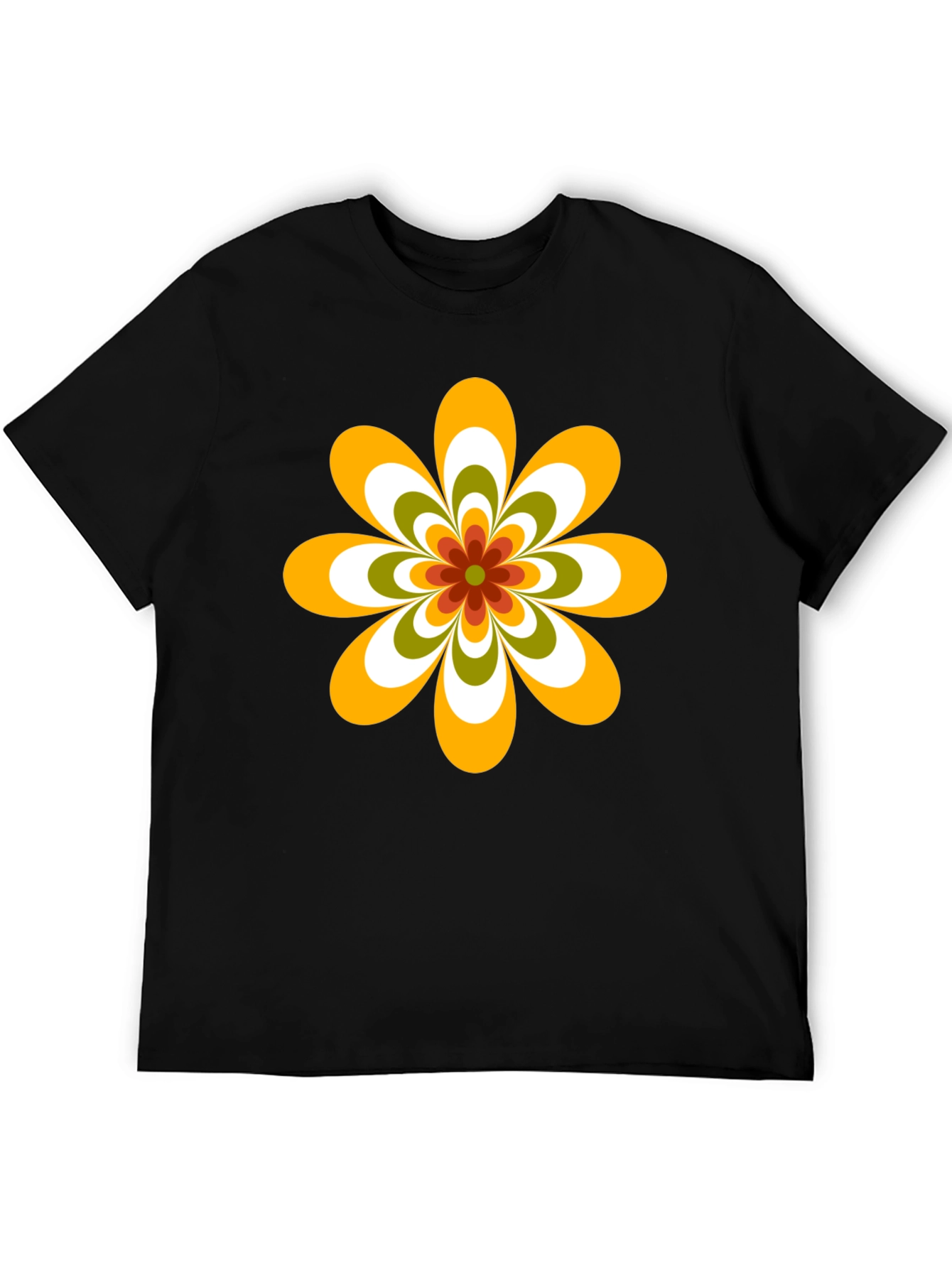 Retro Flower Graphic Tee - 70s Style