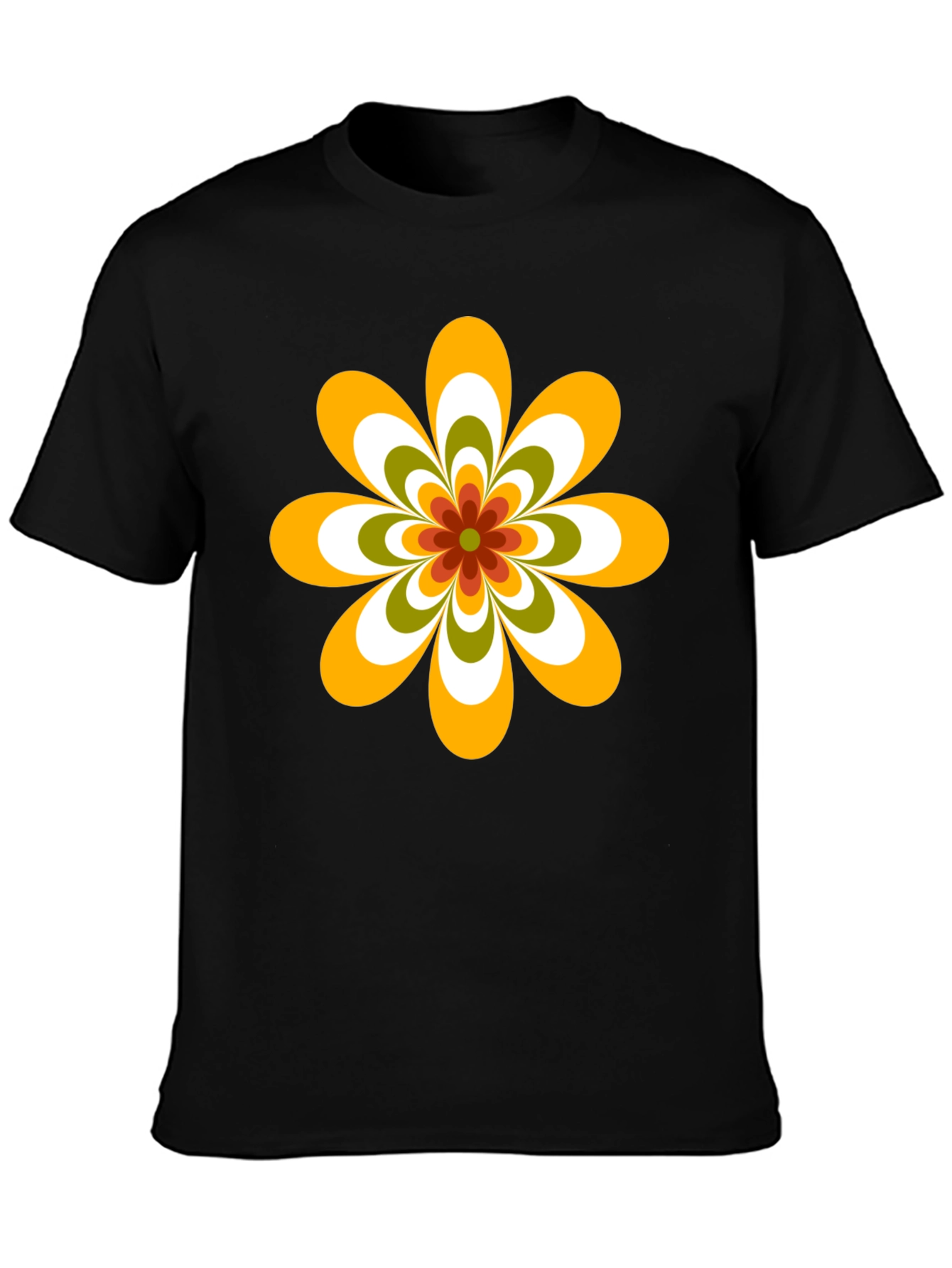 Retro Flower Graphic Tee - 70s Style