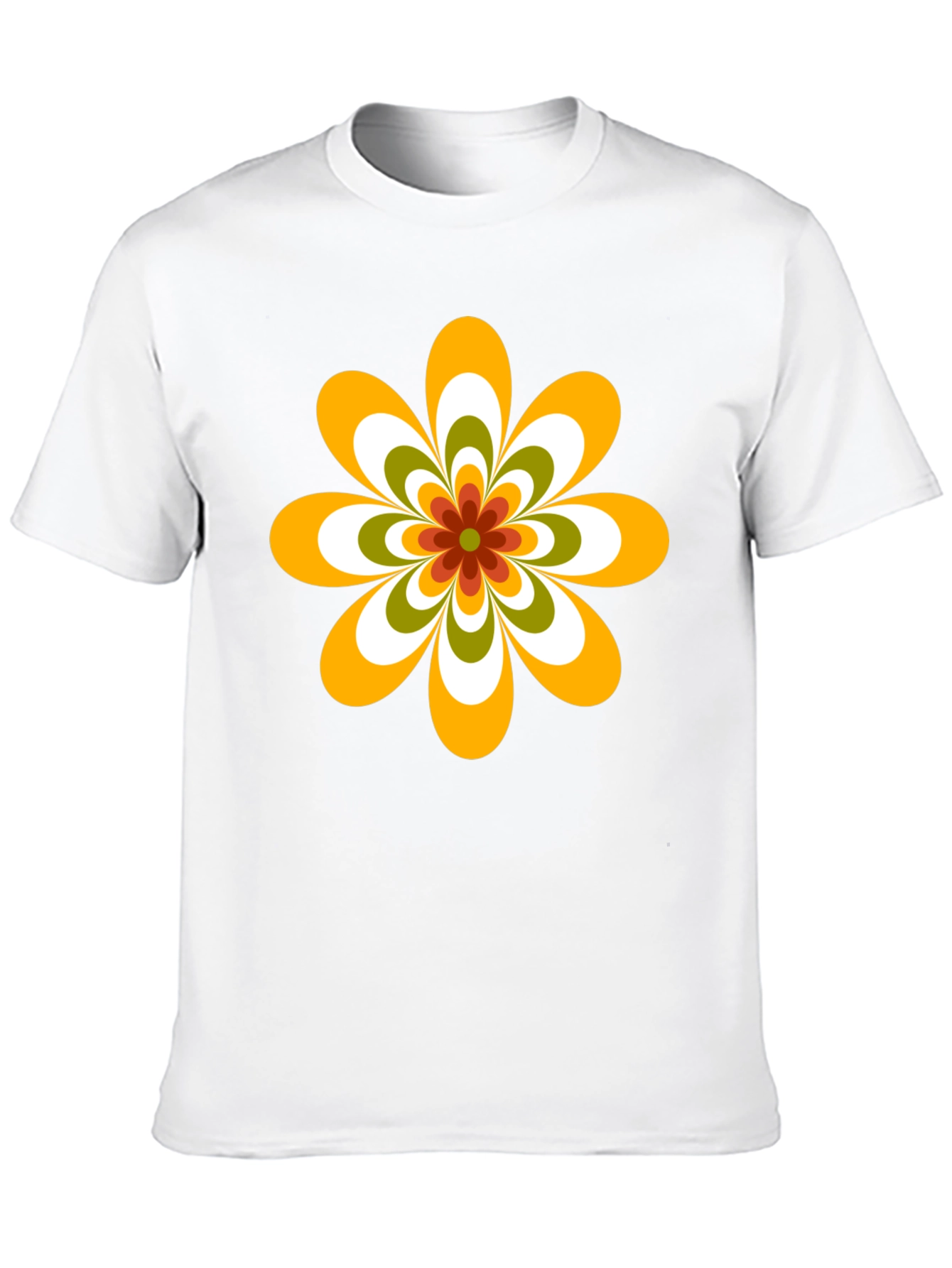 Retro Flower Graphic Tee - 70s Style