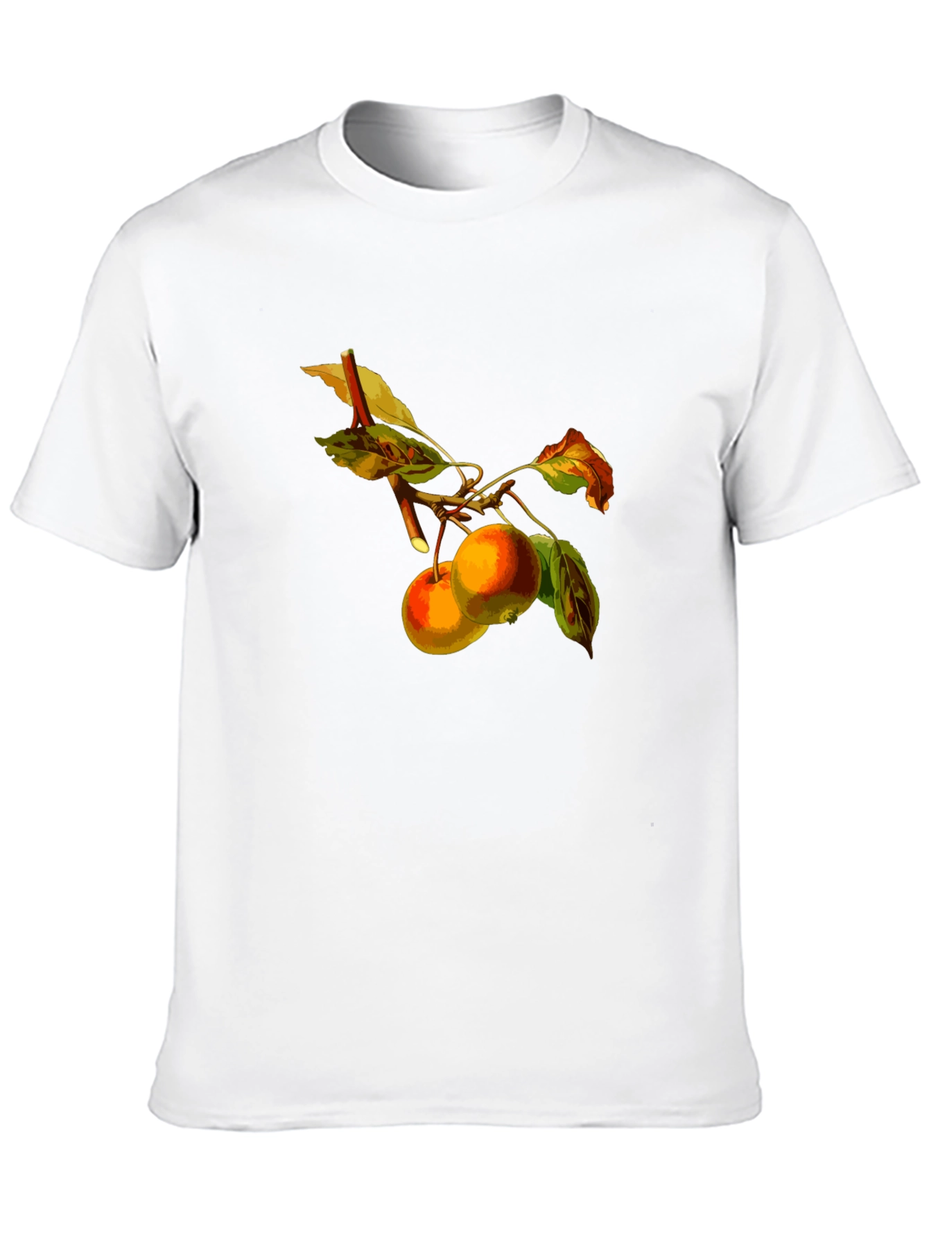Apples on Branch Black T-Shirt