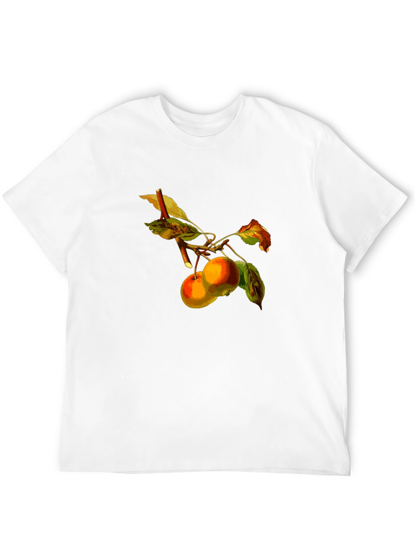 Apples on Branch Black T-Shirt