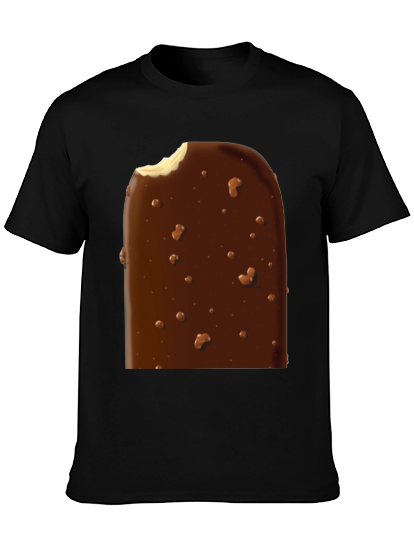 Ice Cream Bar Graphic Tee - Black