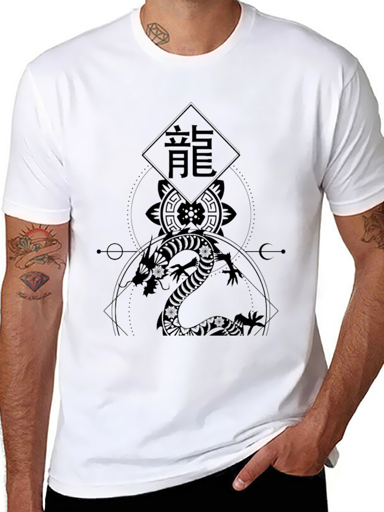 Dragon Graphic Tee - Unique Asian Inspired Design