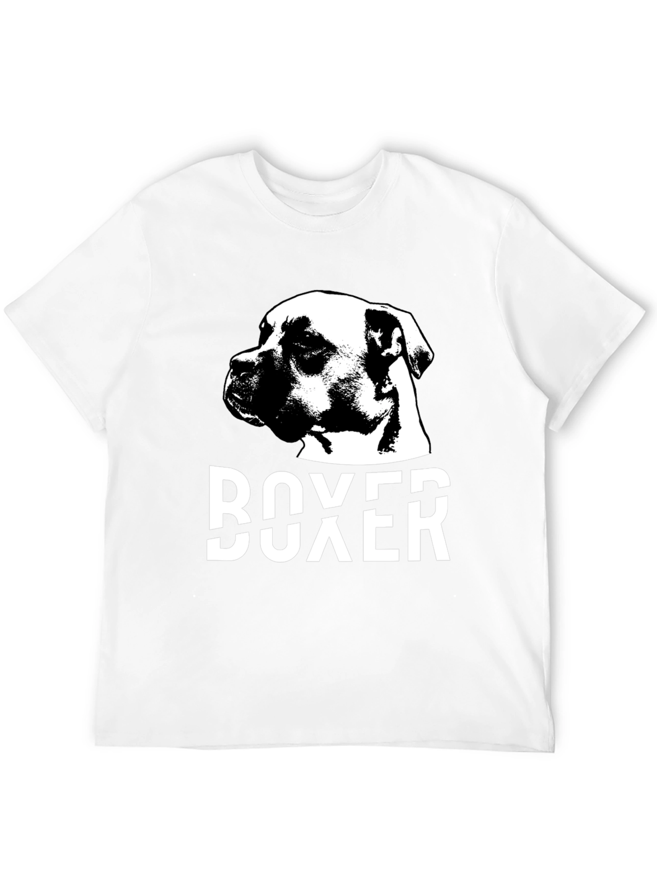 Boxer Dog Black T-Shirt - Canine Lover Tee