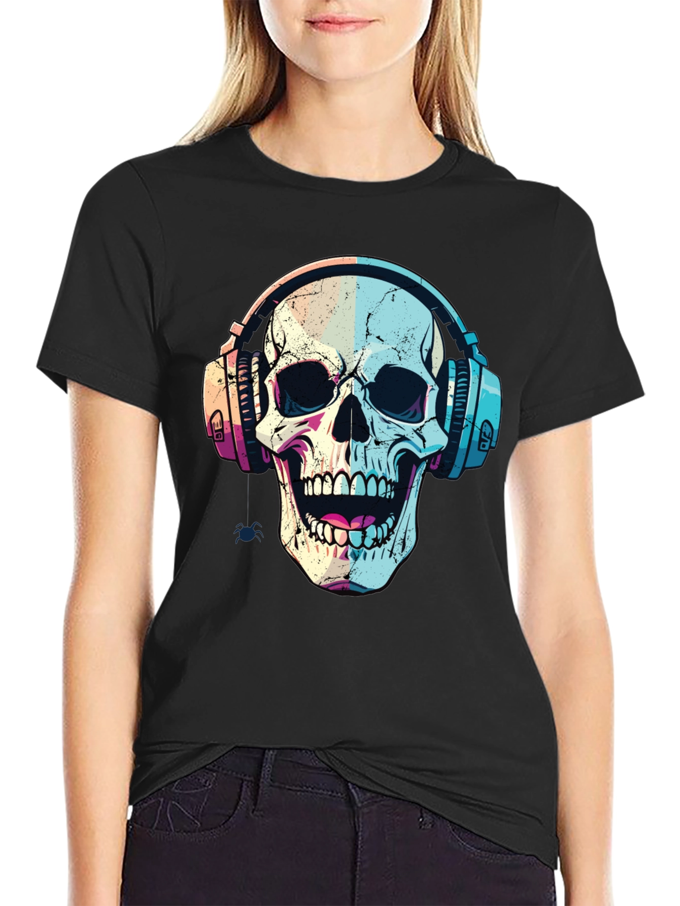 Skull Headphones Graphic Tee