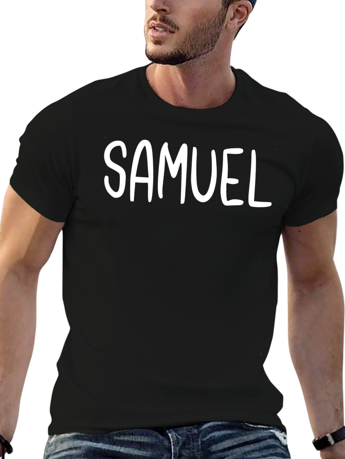 SAMUEL Personalized Black T-Shirt