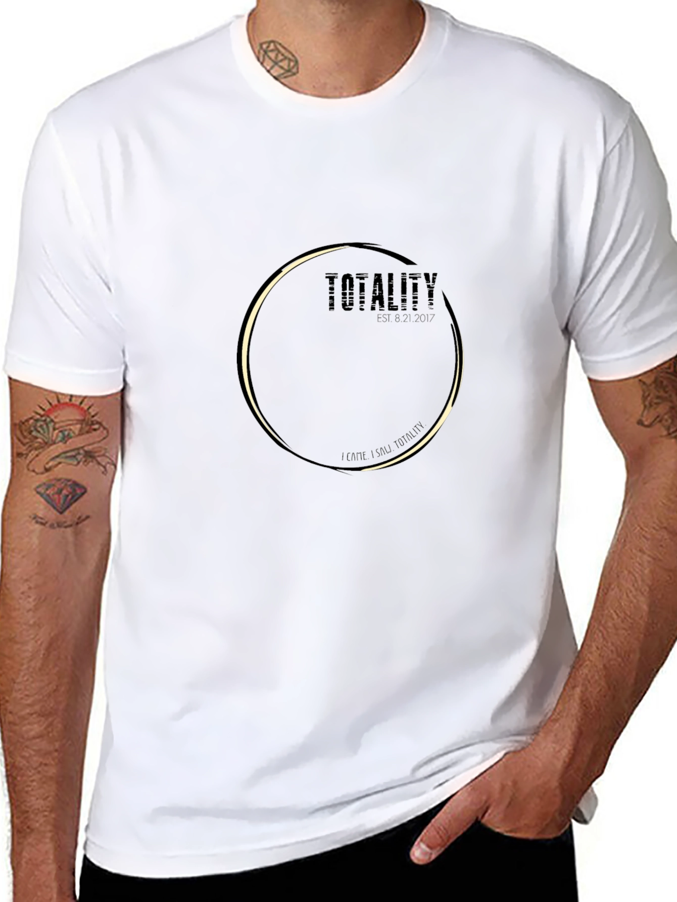 Total Eclipse Black Graphic Tee