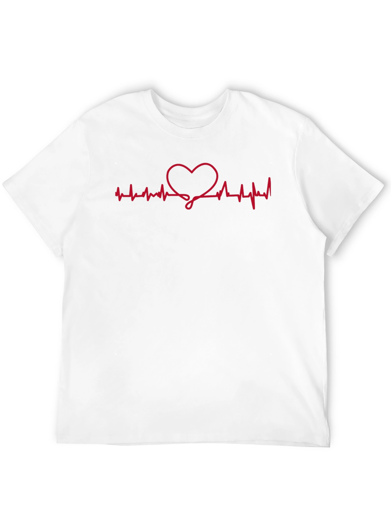 Heartbeat Heart Graphic Tee - Black