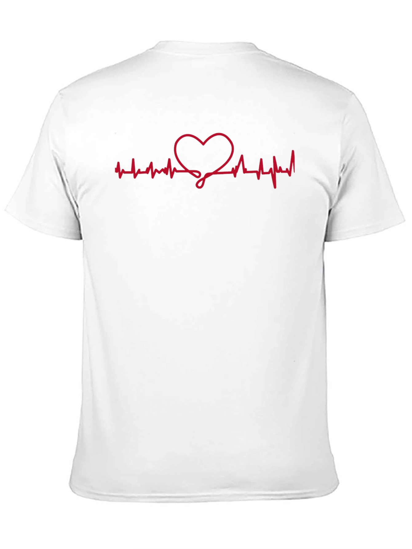 Heartbeat Heart Graphic Tee - Black