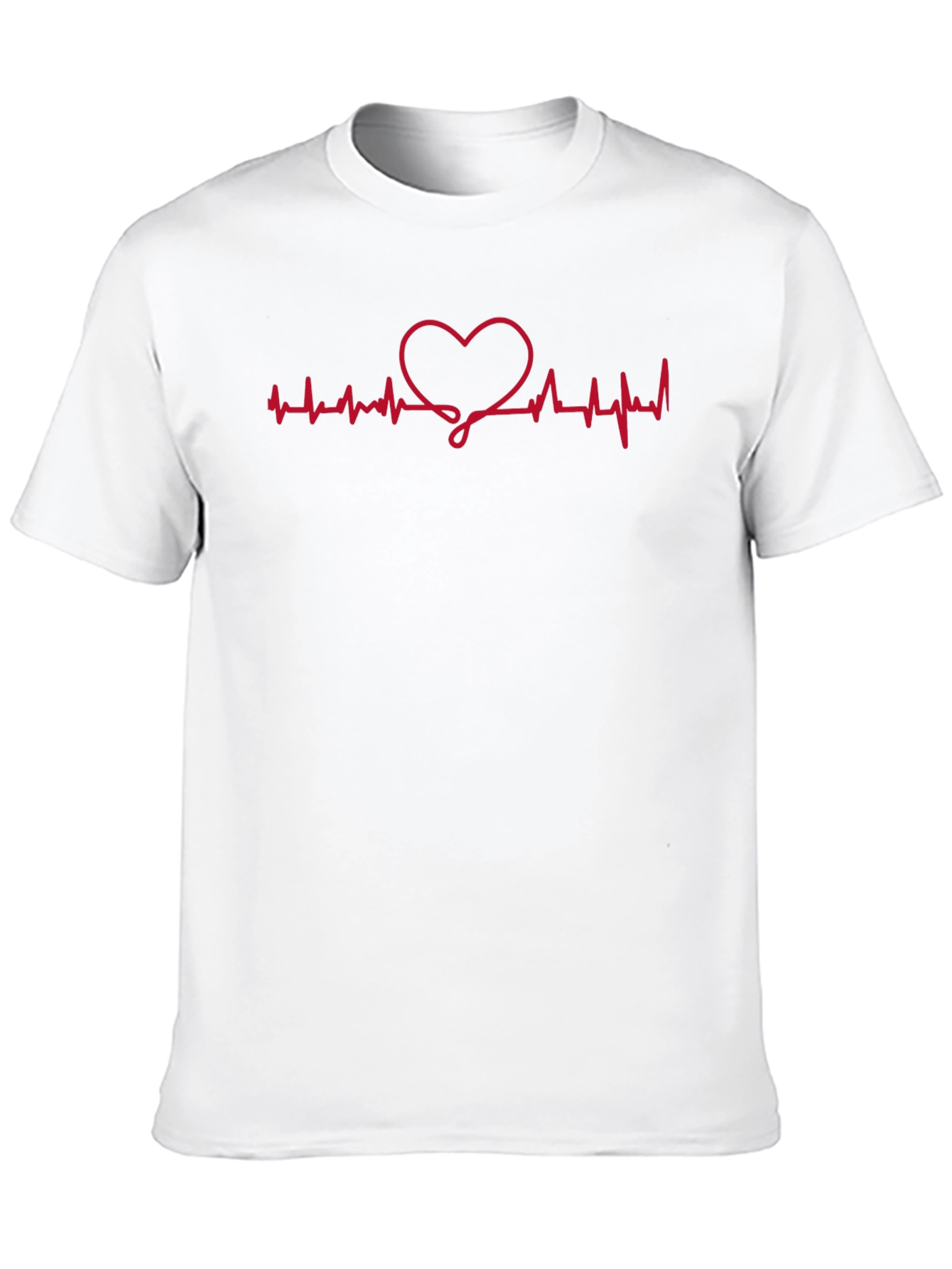 Heartbeat Heart Graphic Tee - Black