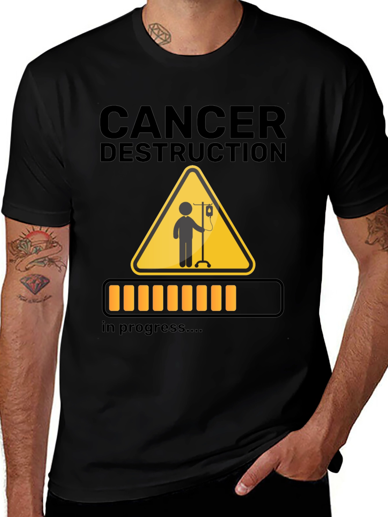 Cancer Destruction T-Shirt - Progress Loading