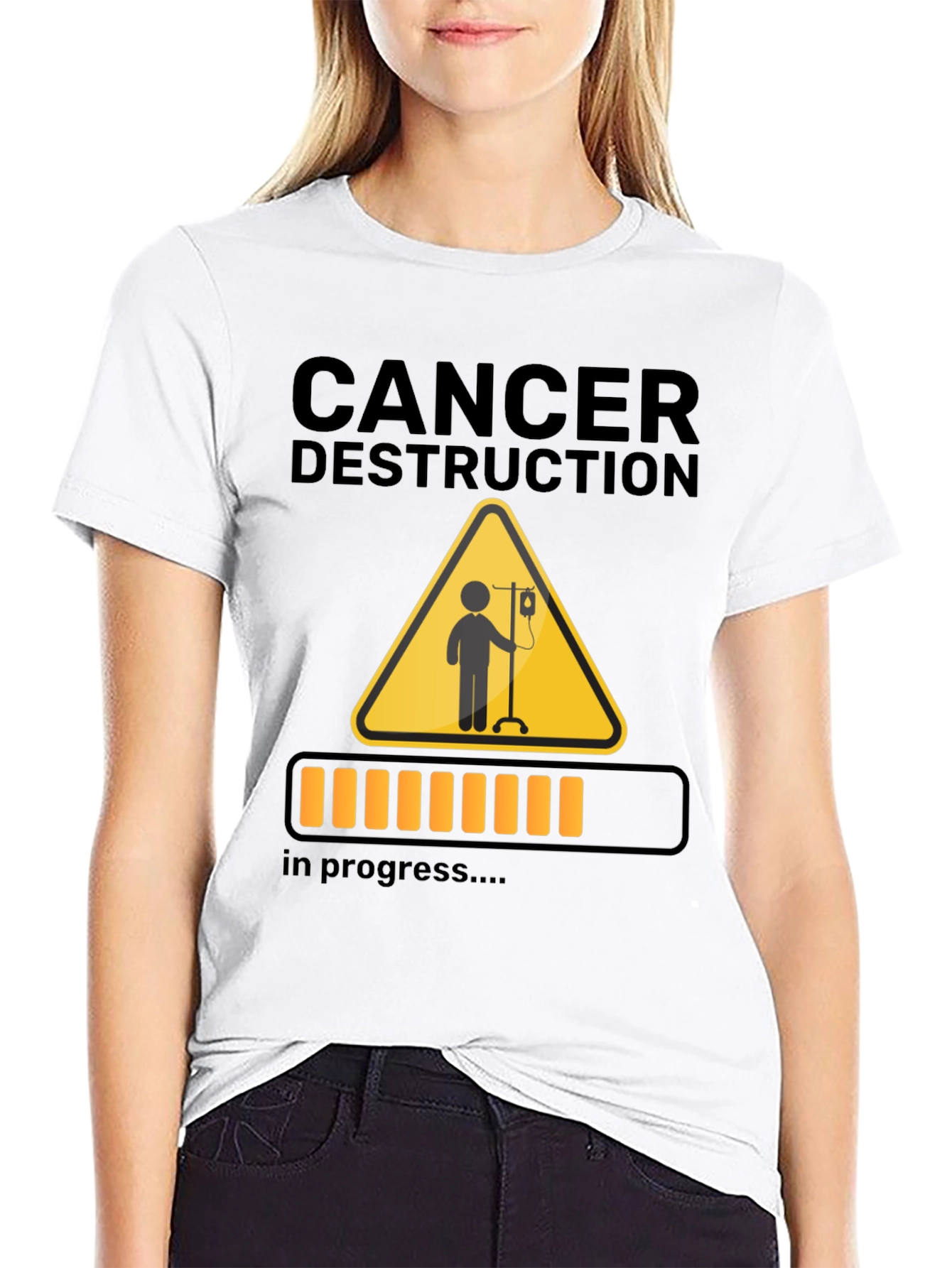 Cancer Destruction T-Shirt - Progress Loading