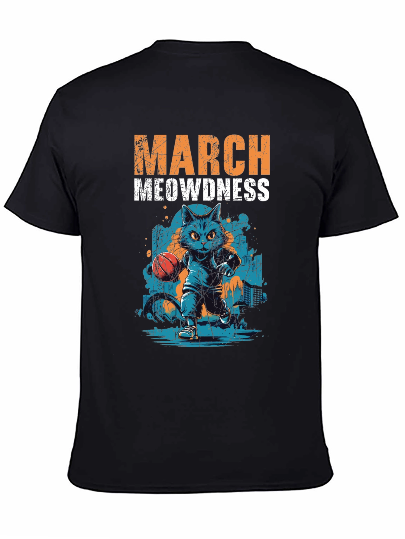 March Meowdness Basketball Cat T-Shirt
