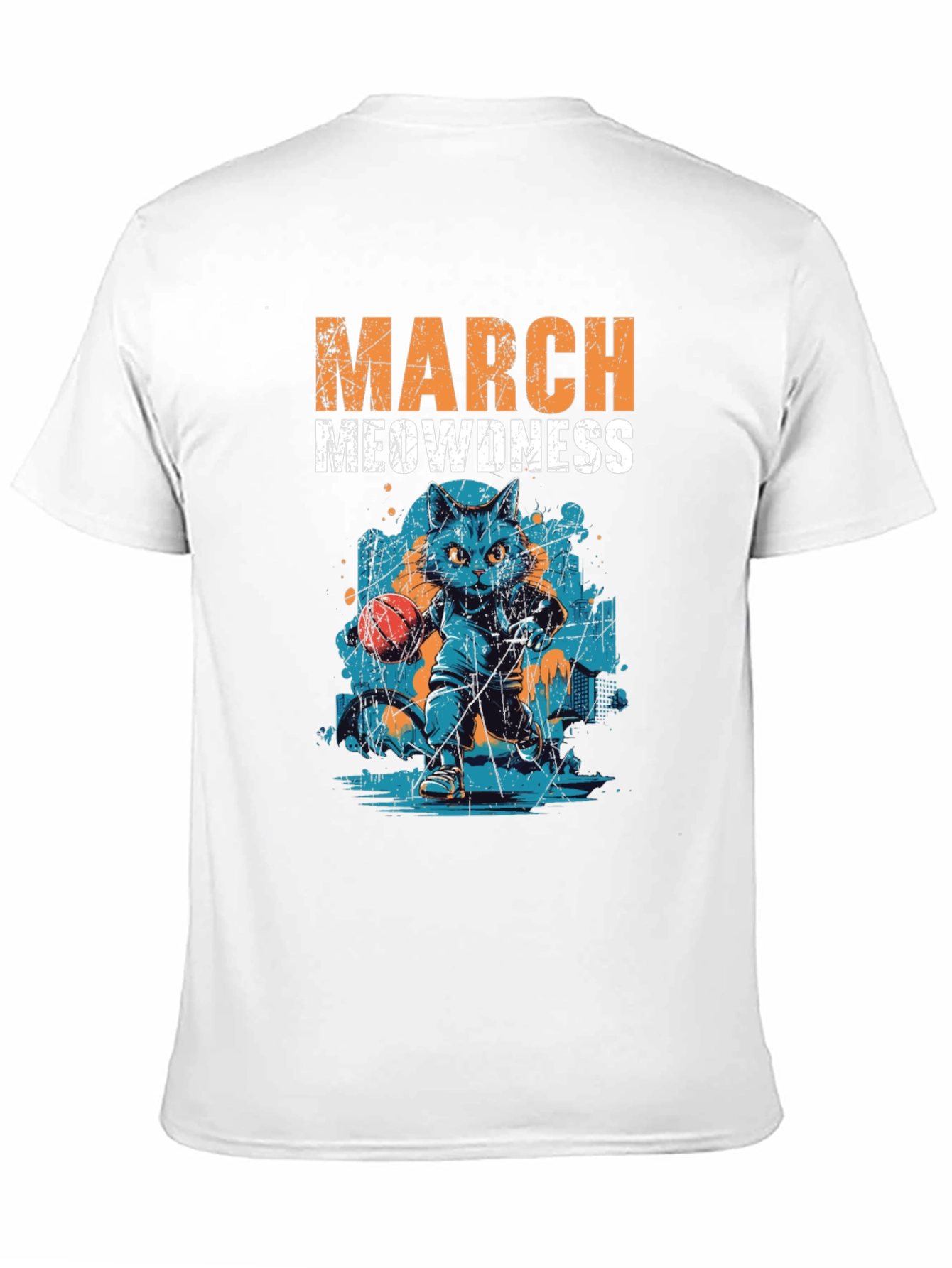March Meowdness Basketball Cat T-Shirt