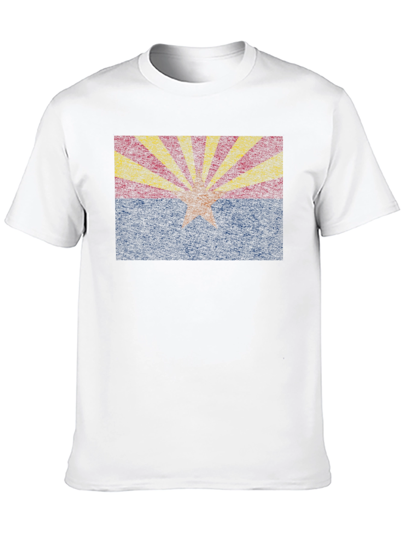 Arizona State Flag Graphic Tee - Black Crewneck