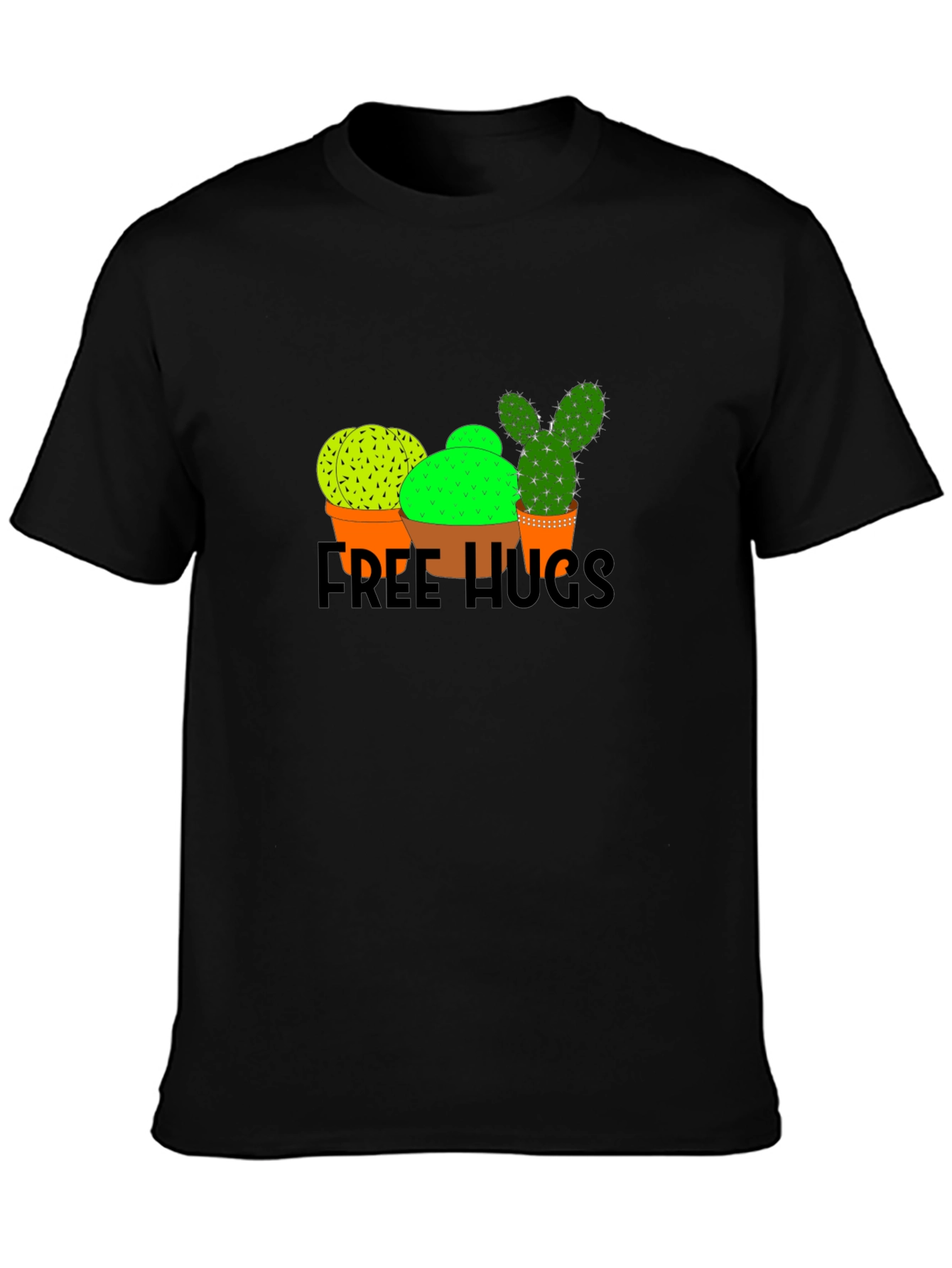 Cactus Free Hugs Graphic T-Shirt