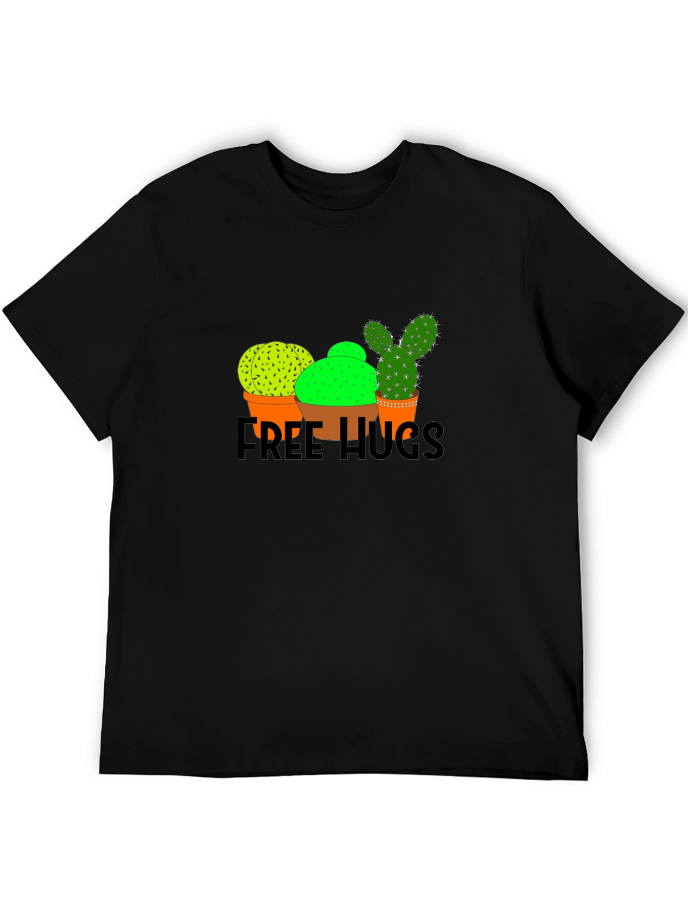 Cactus Free Hugs Graphic T-Shirt
