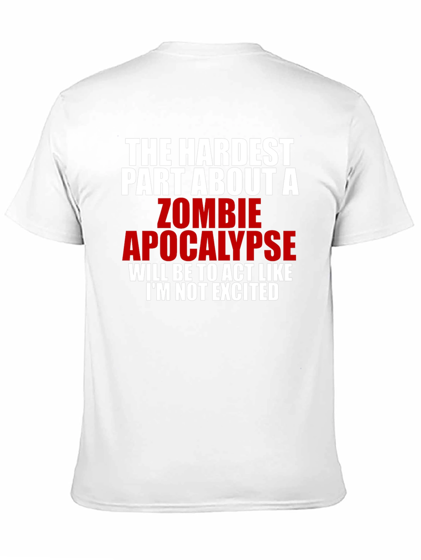 Zombie Apocalypse Graphic Tee Funny Novelty T-Shirt