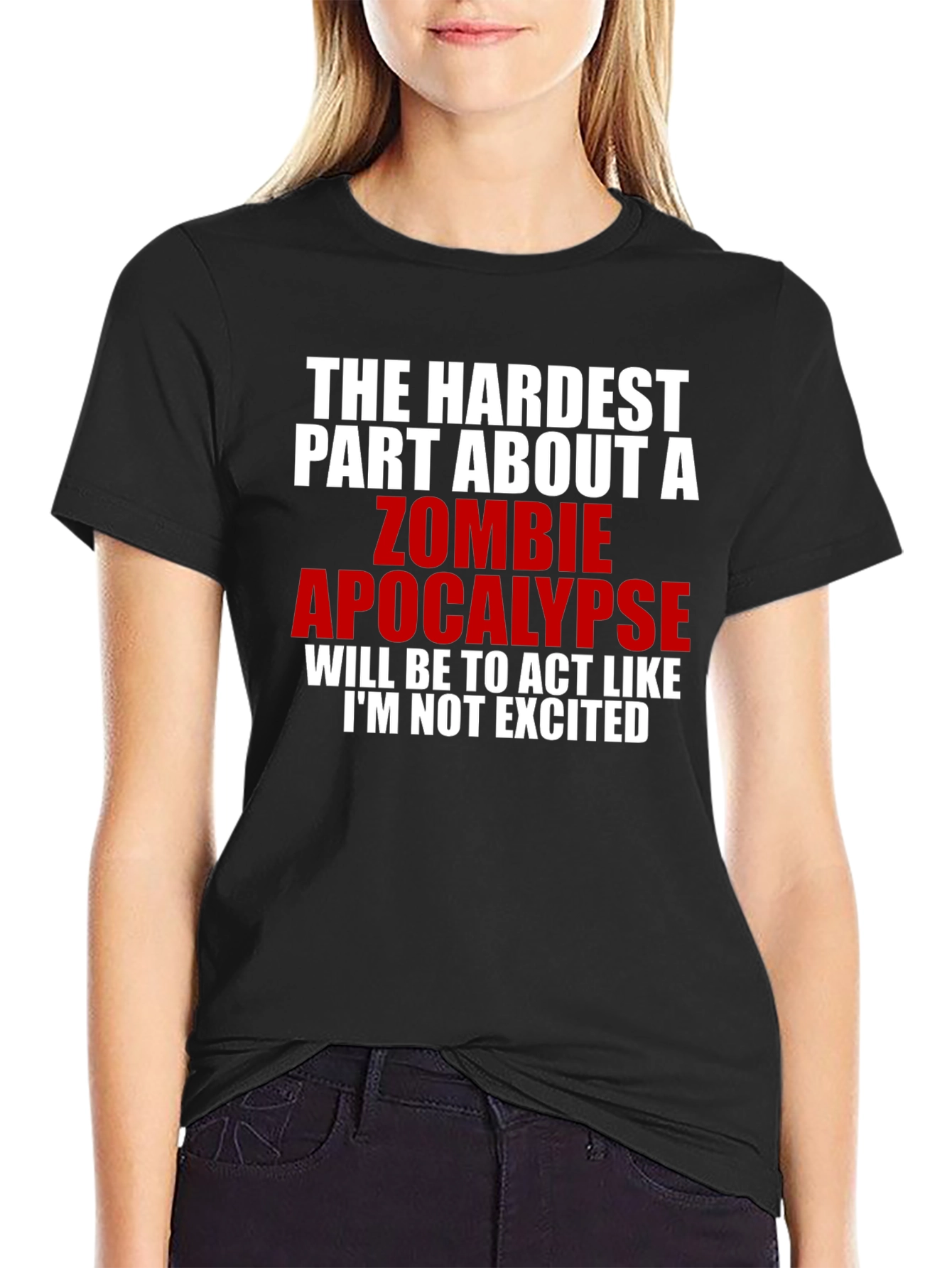 Zombie Apocalypse Graphic Tee Funny Novelty T-Shirt