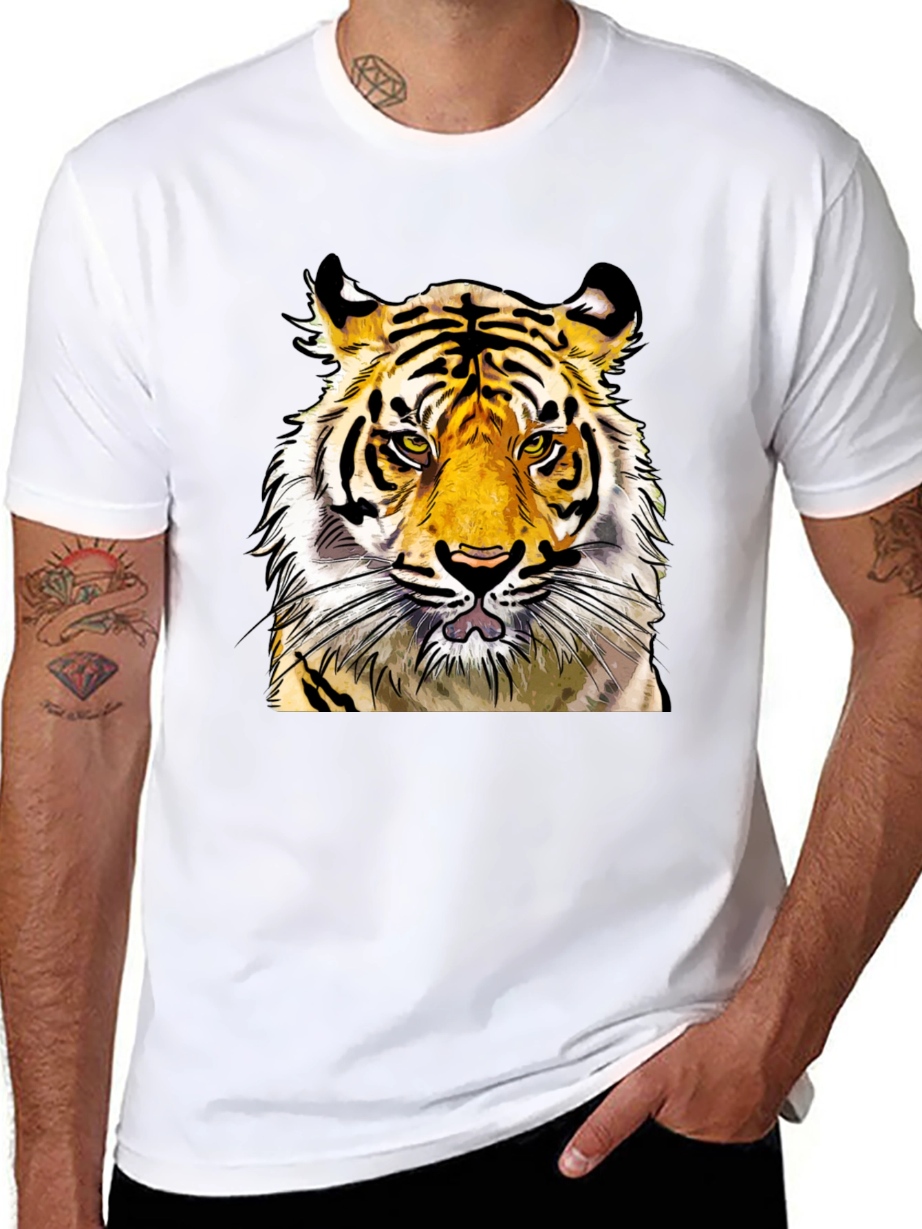 Tiger Graphic Tee - Bold Animal Print