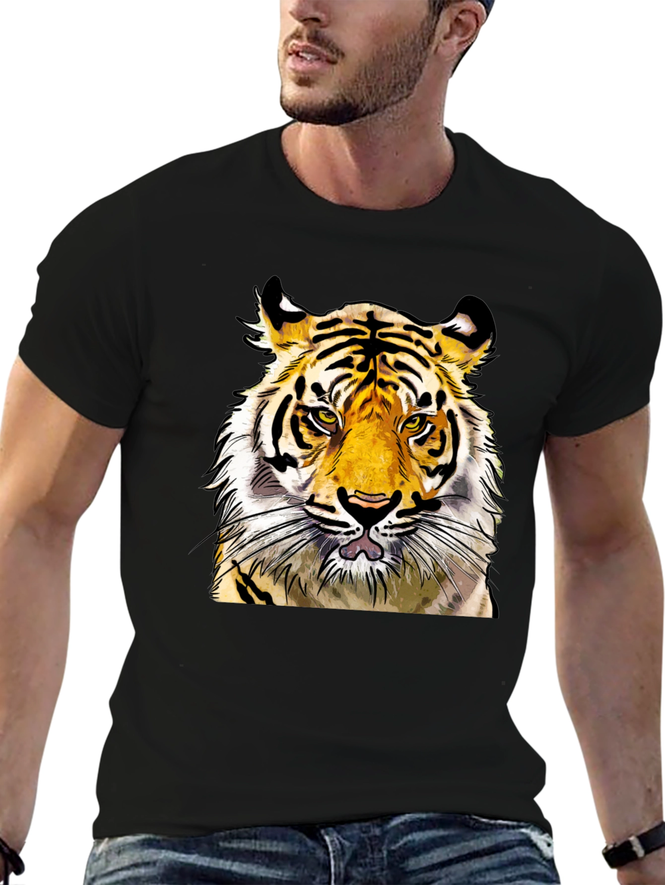 Tiger Graphic Tee - Bold Animal Print
