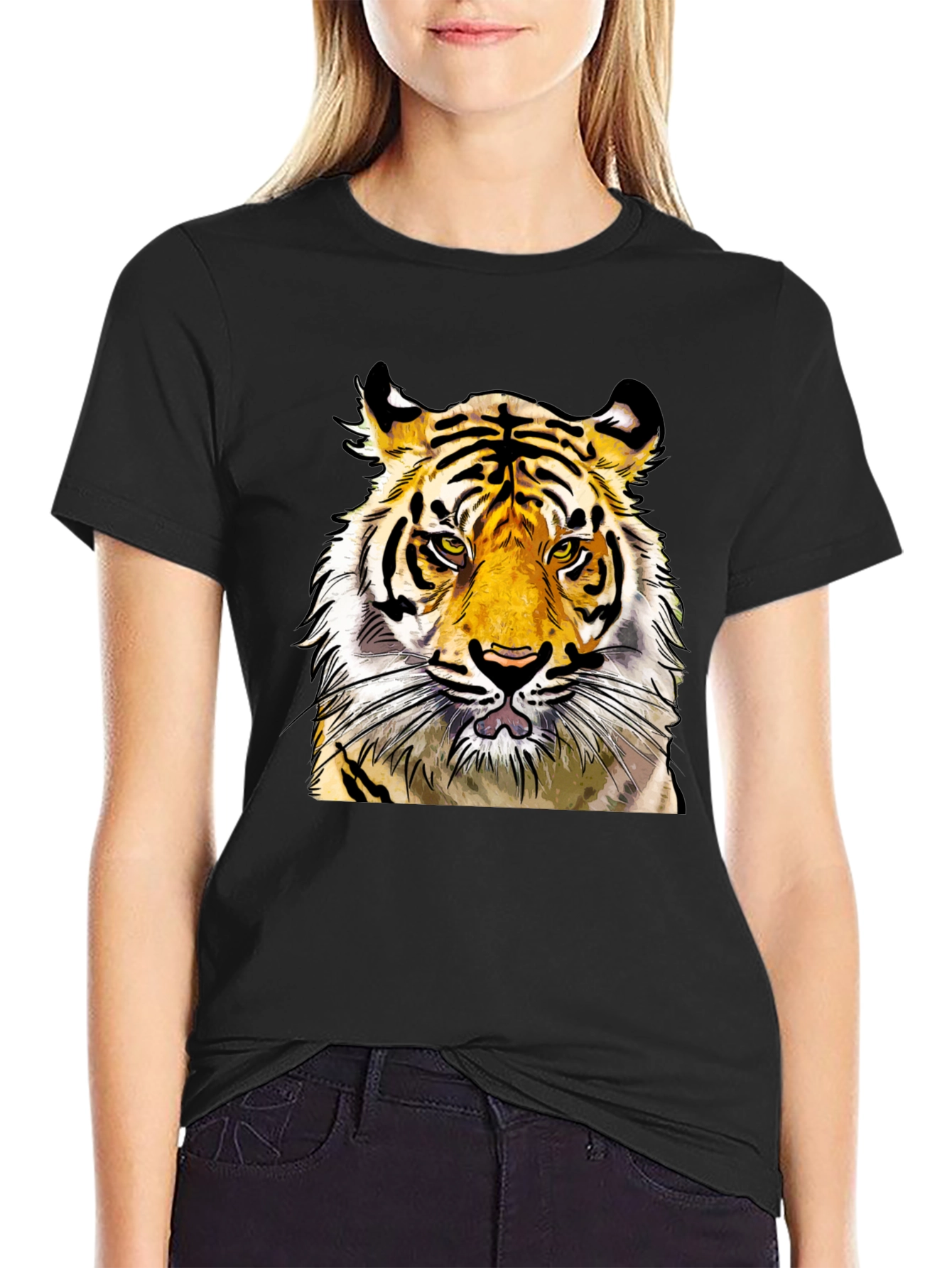 Tiger Graphic Tee - Bold Animal Print