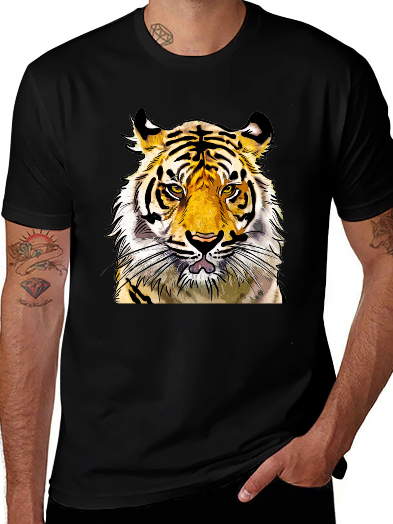 Tiger Graphic Tee - Bold Animal Print
