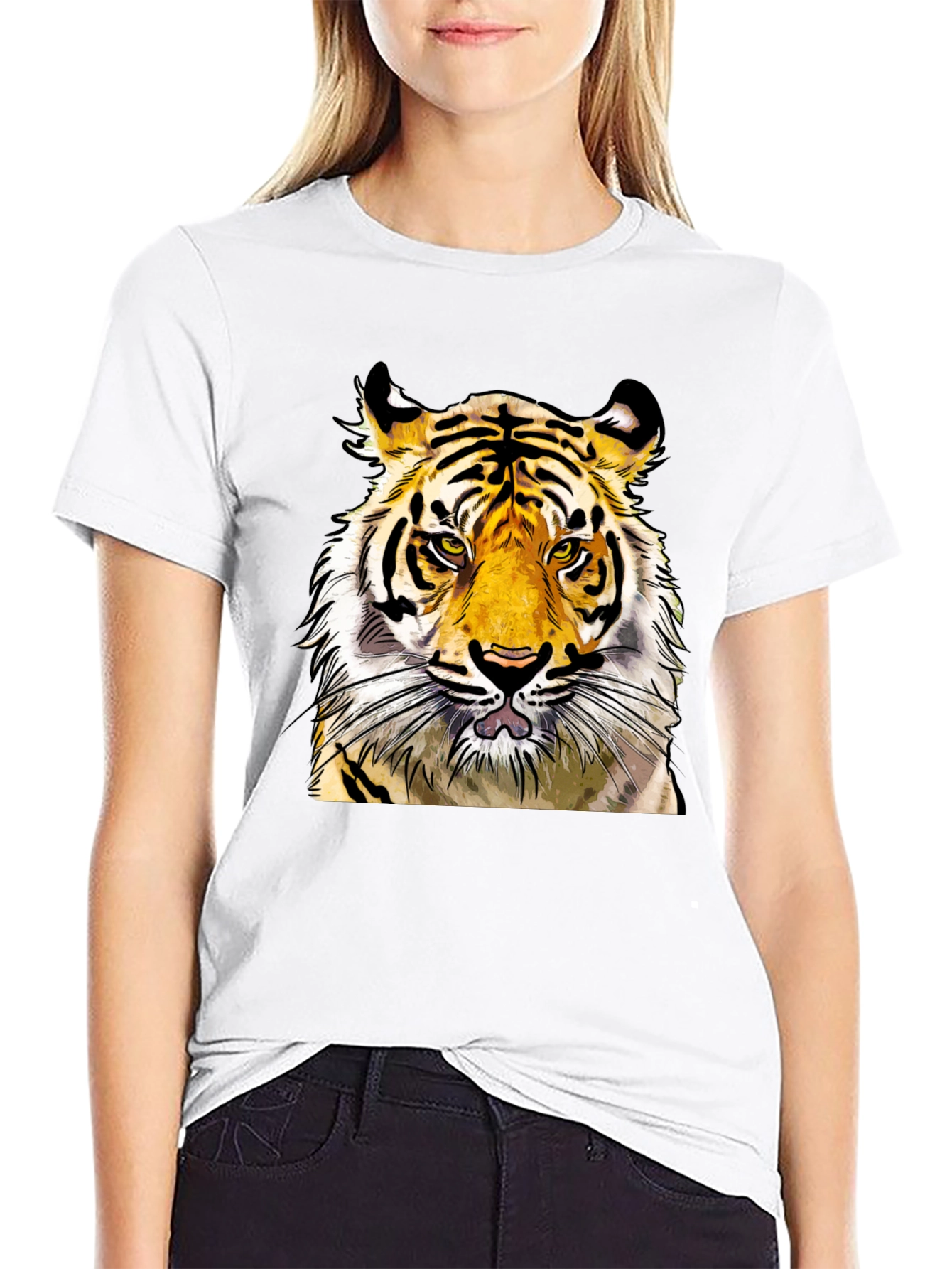 Tiger Graphic Tee - Bold Animal Print