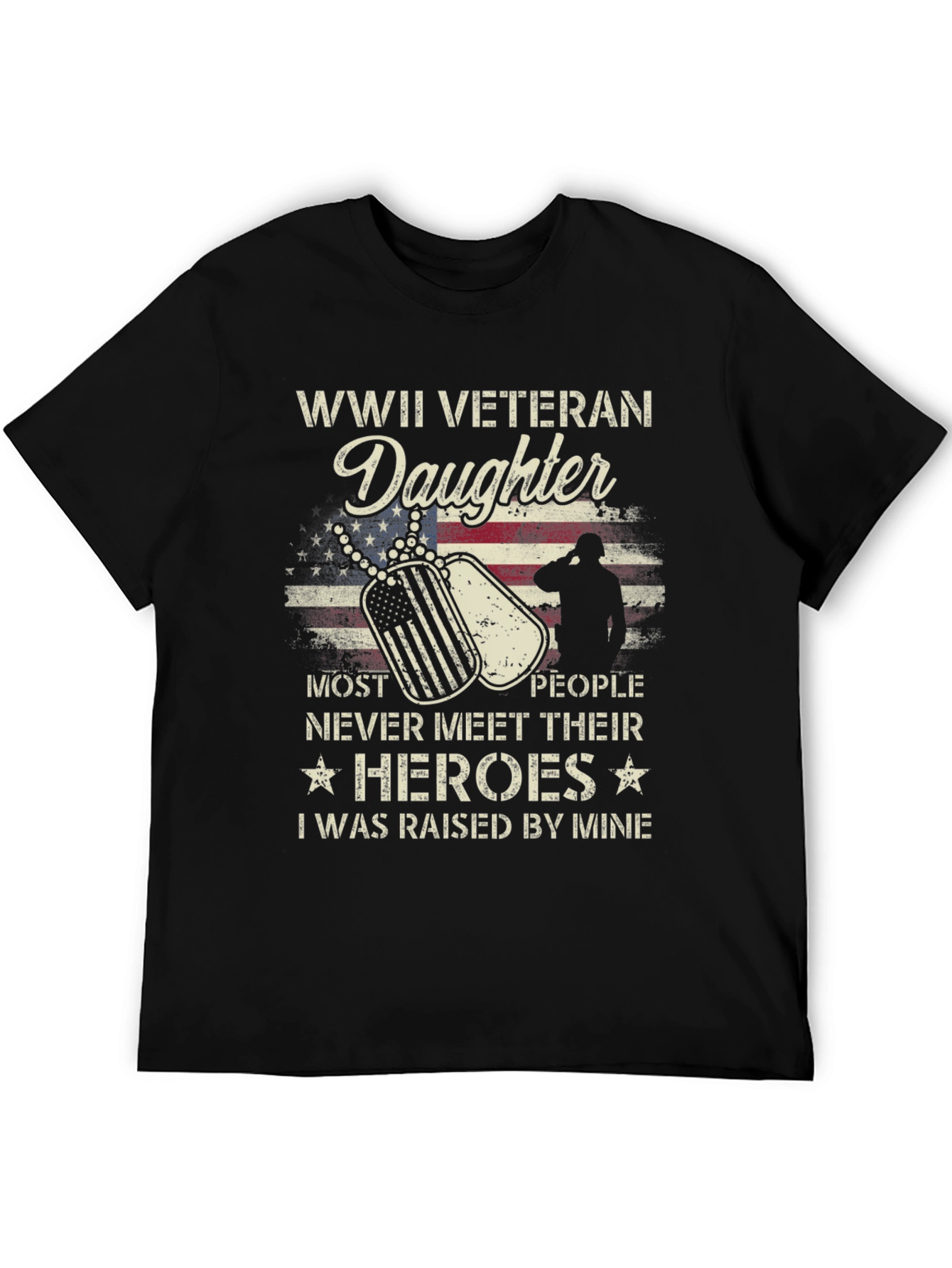 WWII Veteran Daughter T-Shirt - Honor Your Hero