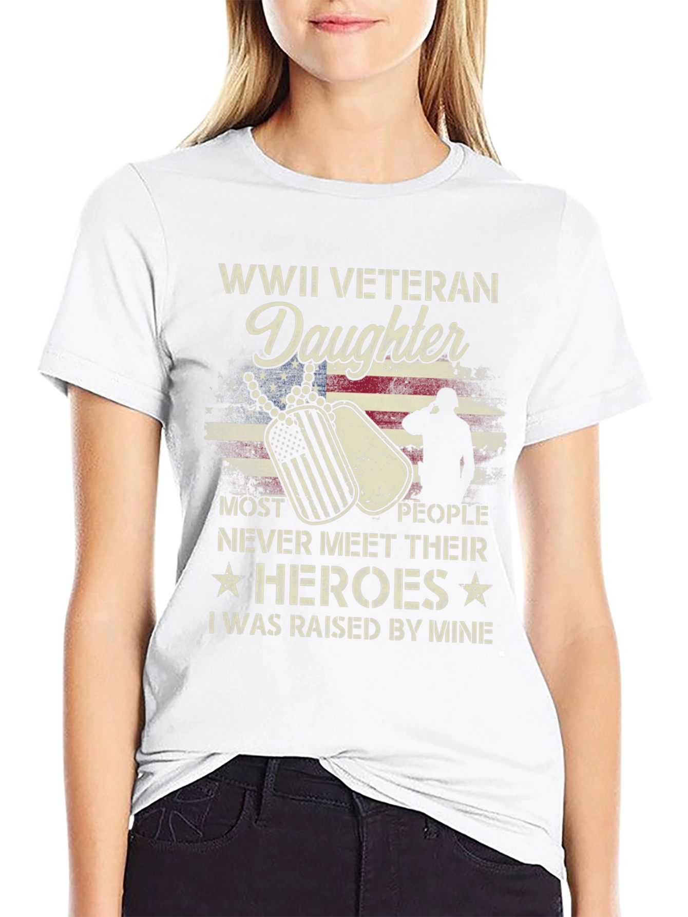 WWII Veteran Daughter T-Shirt - Honor Your Hero