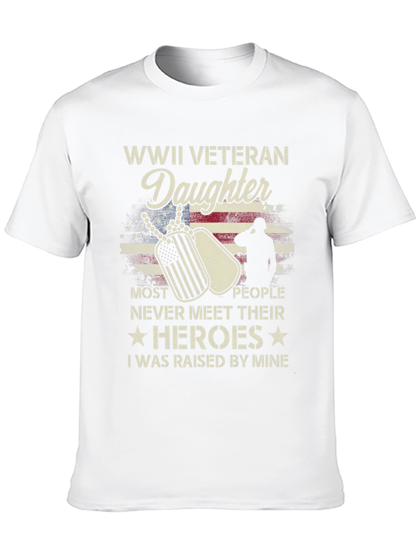 WWII Veteran Daughter T-Shirt - Honor Your Hero
