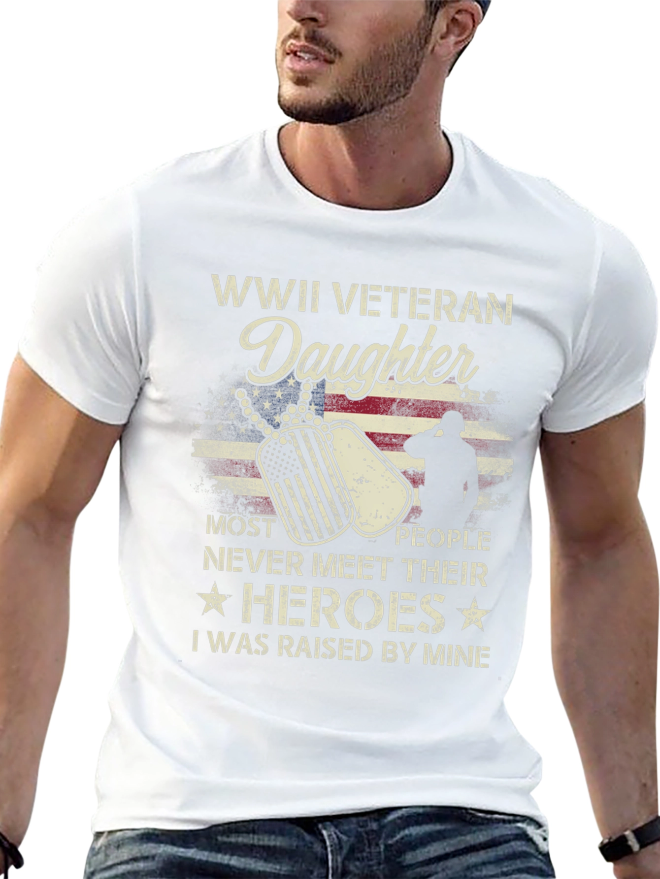 WWII Veteran Daughter T-Shirt - Honor Your Hero