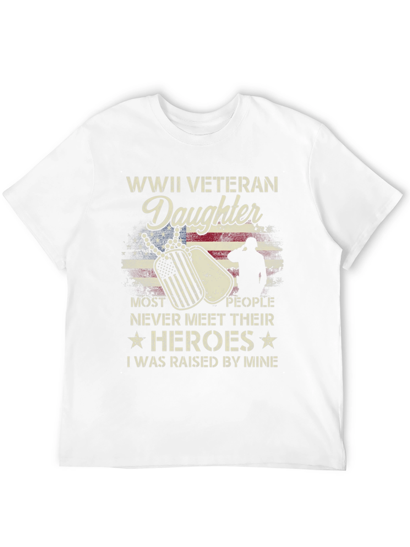 WWII Veteran Daughter T-Shirt - Honor Your Hero