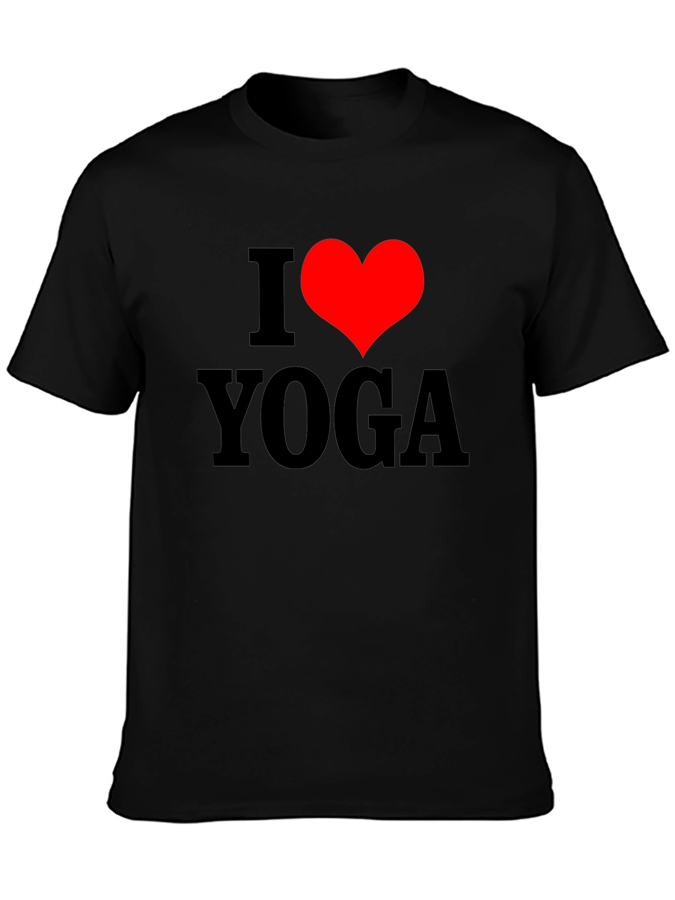 I Heart Yoga T-Shirt - Black