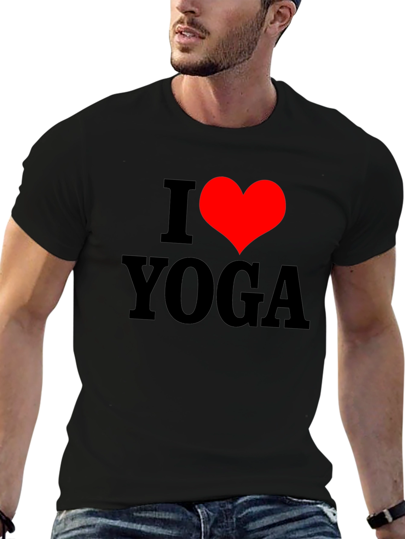 I Heart Yoga T-Shirt - Black