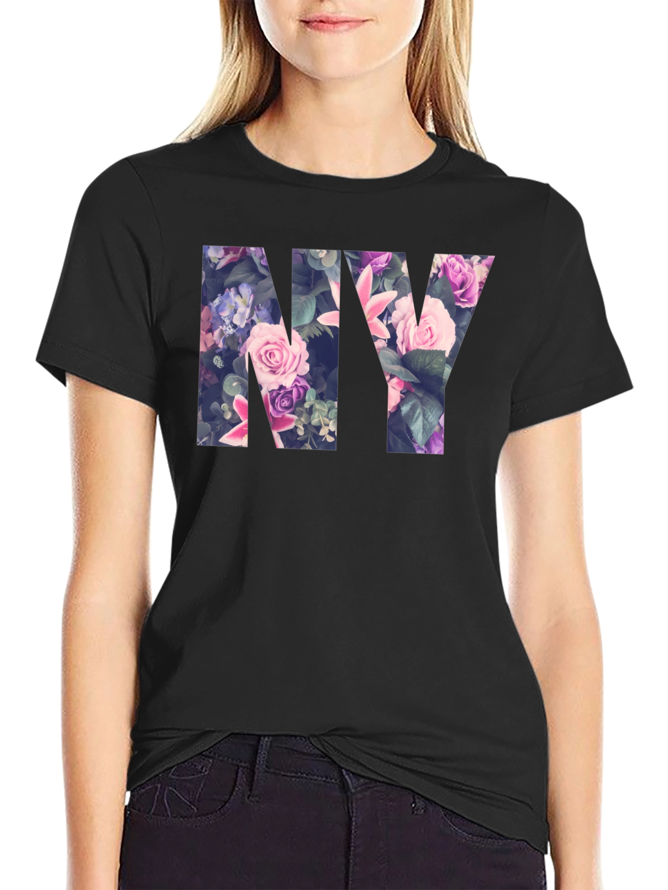 Floral NY Graphic Tee - Urban Style
