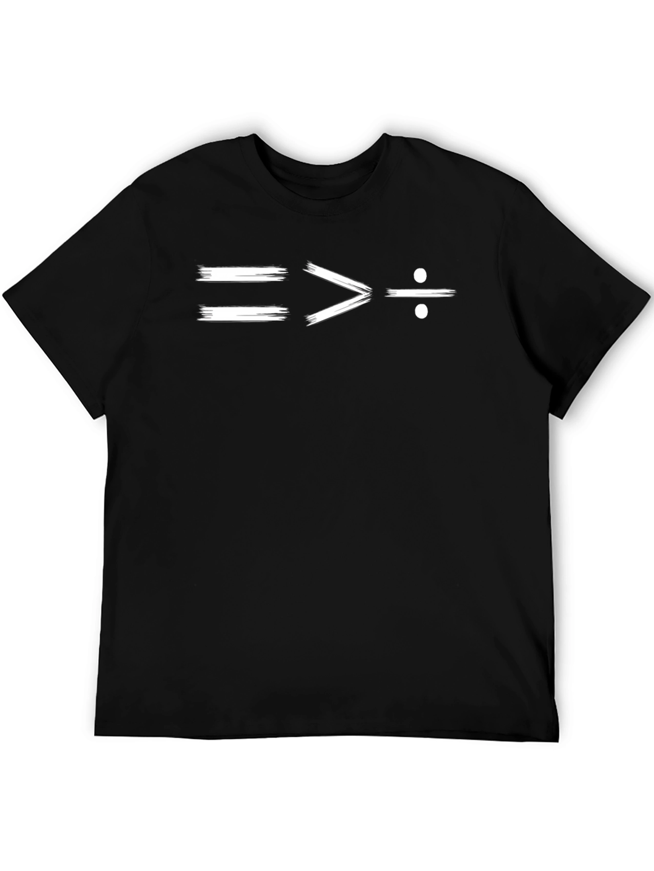 Equality Greater Than Division Math Humor T-Shirt
