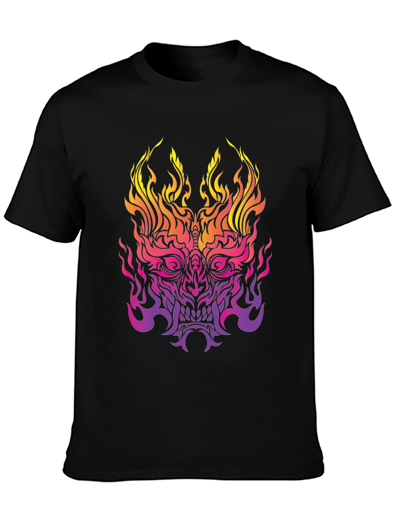 Fiery Oni Black T-Shirt