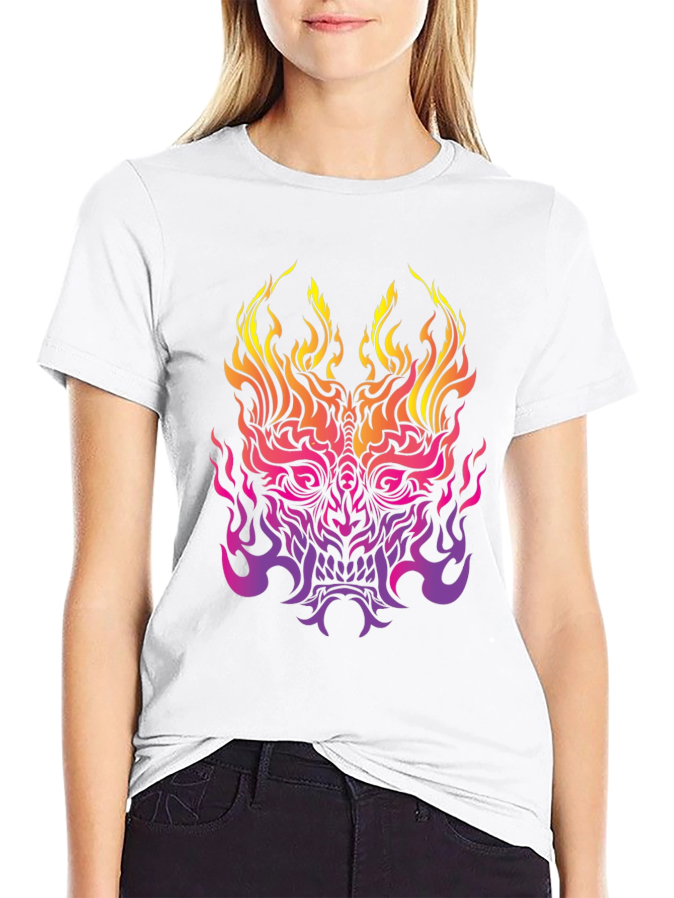 Fiery Oni Black T-Shirt