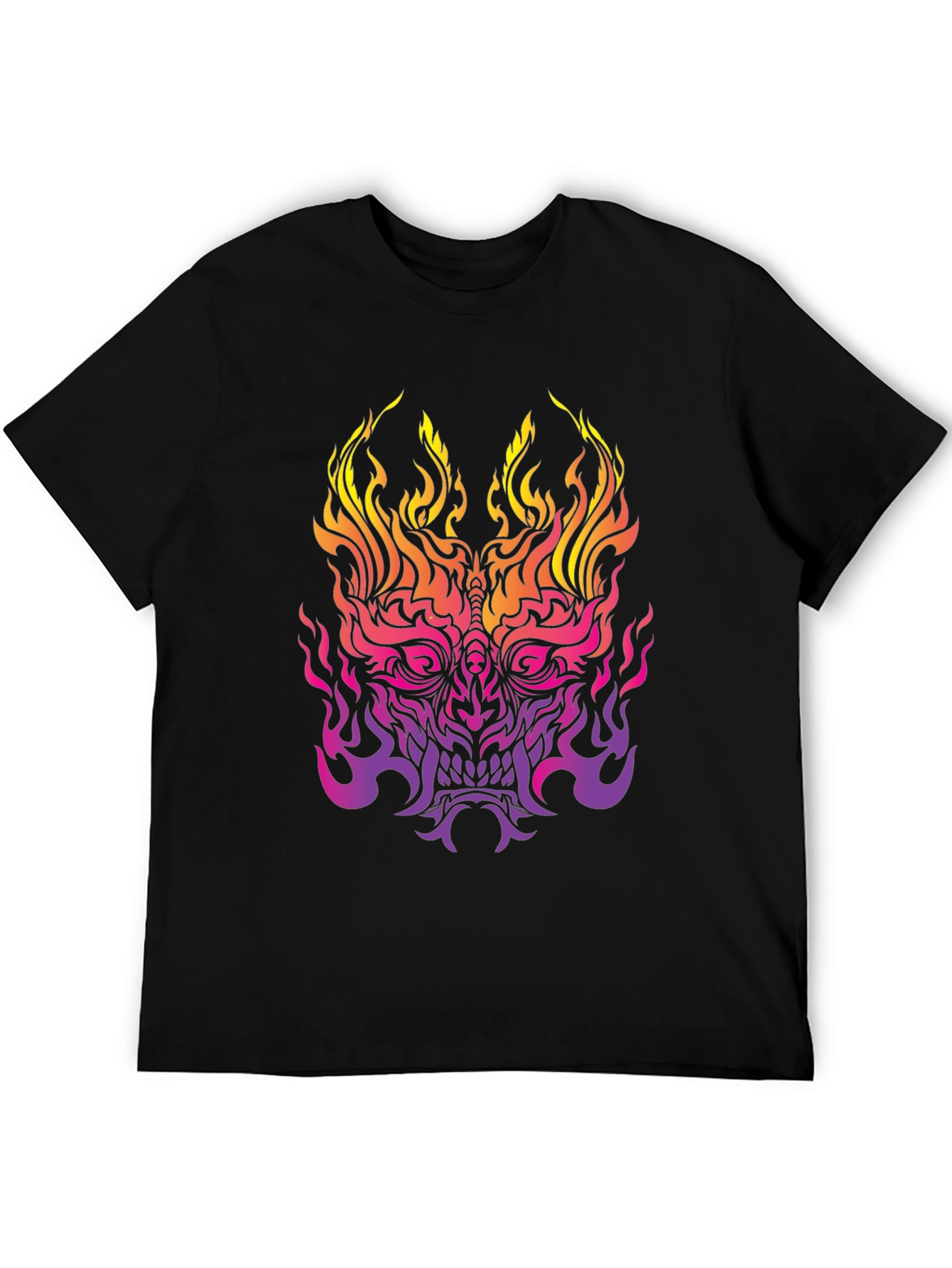 Fiery Oni Black T-Shirt