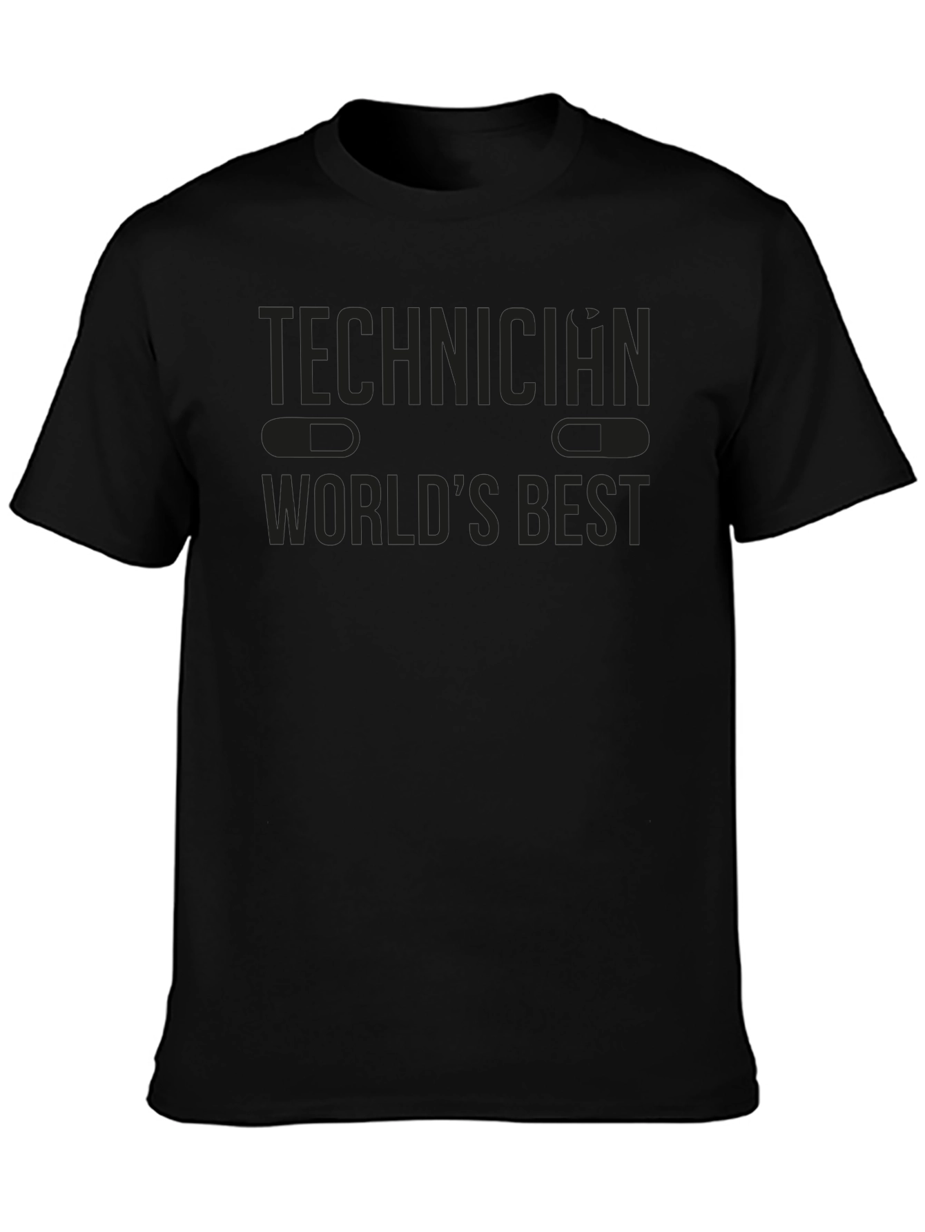 Technician Worlds Best Black T-Shirt