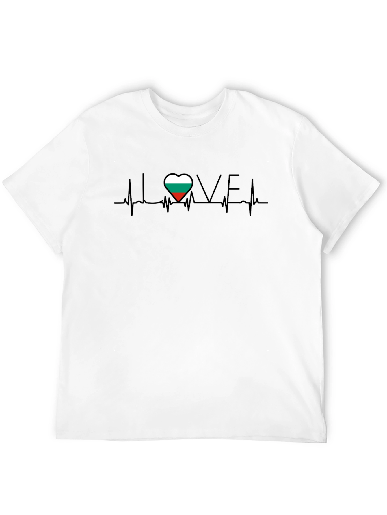 I Love Bulgaria Heartbeat T-Shirt
