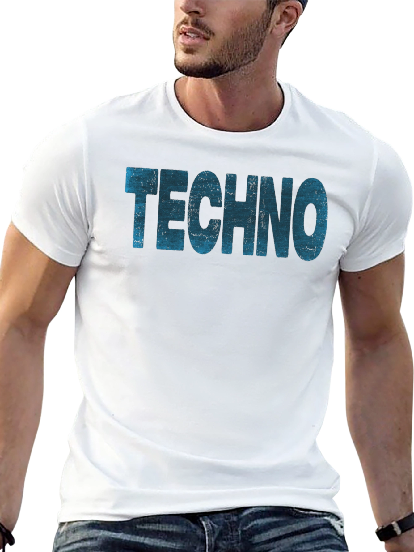 Techno Music Black T-Shirt