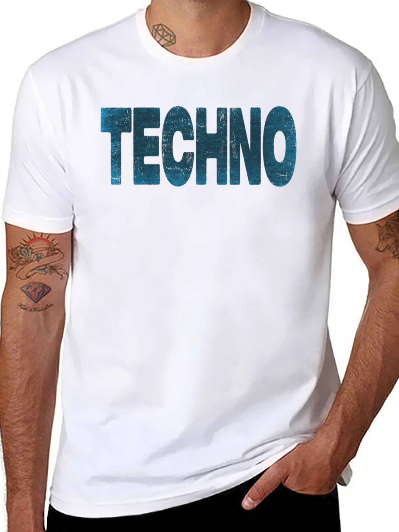 Techno Music Black T-Shirt