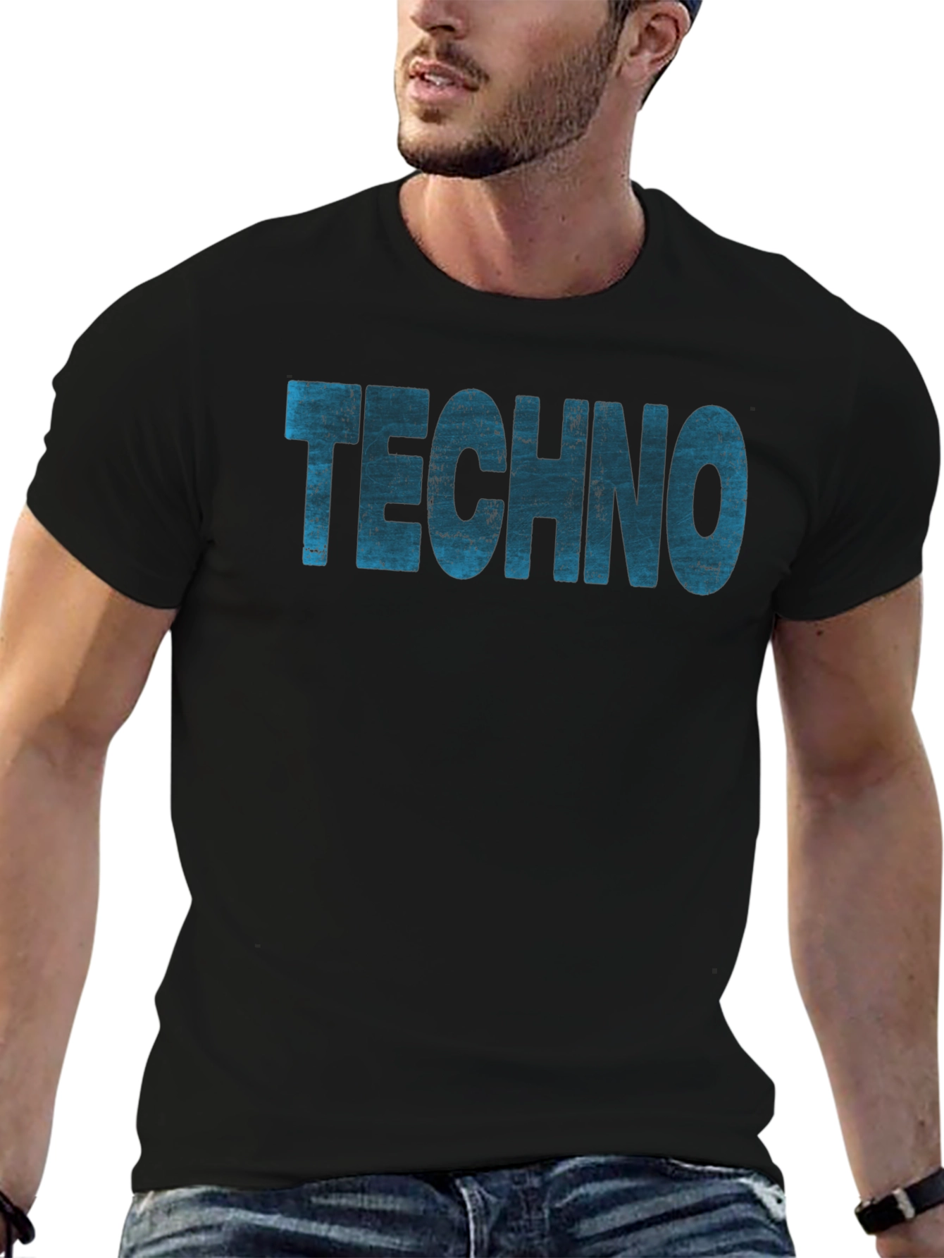 Techno Music Black T-Shirt