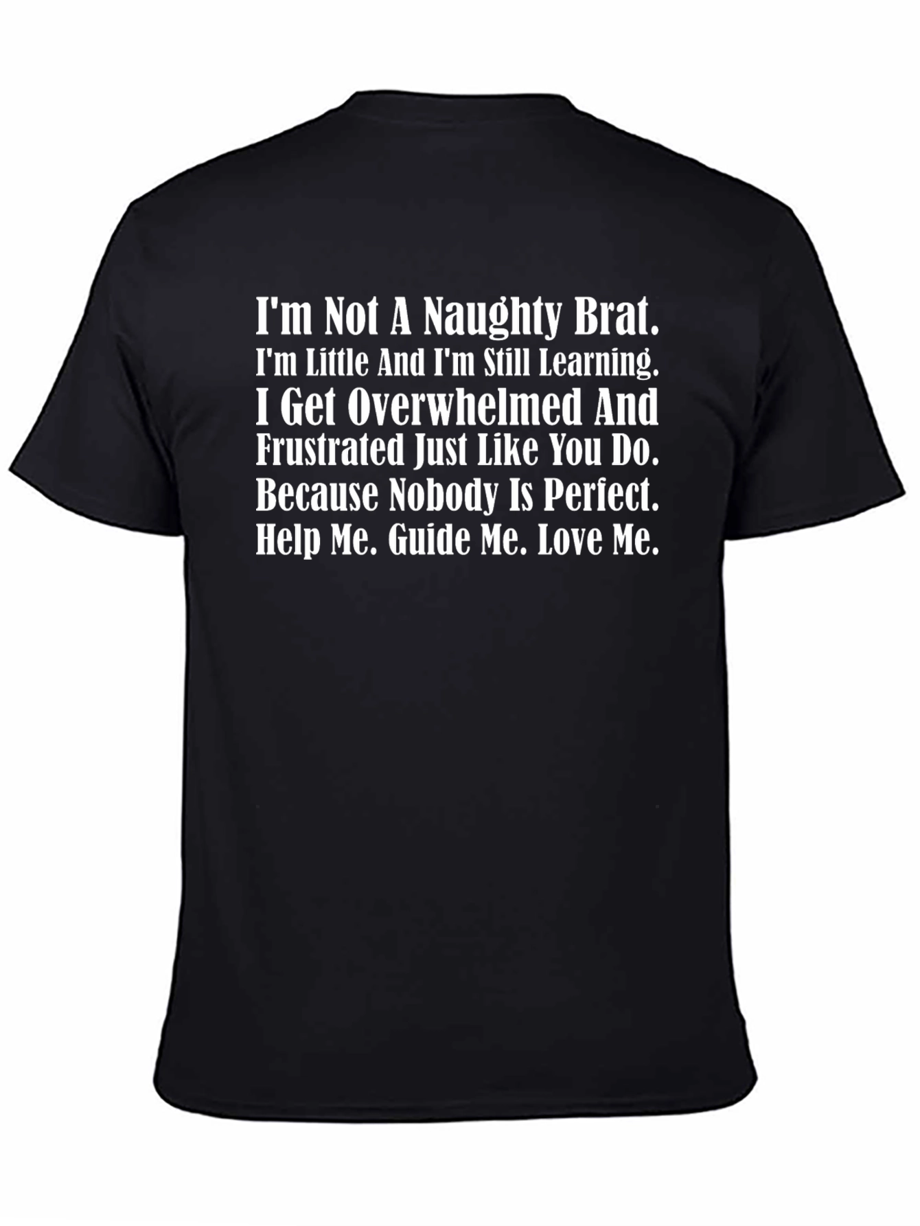 Naughty Brat Printed Tee - Soft Cotton Comfort