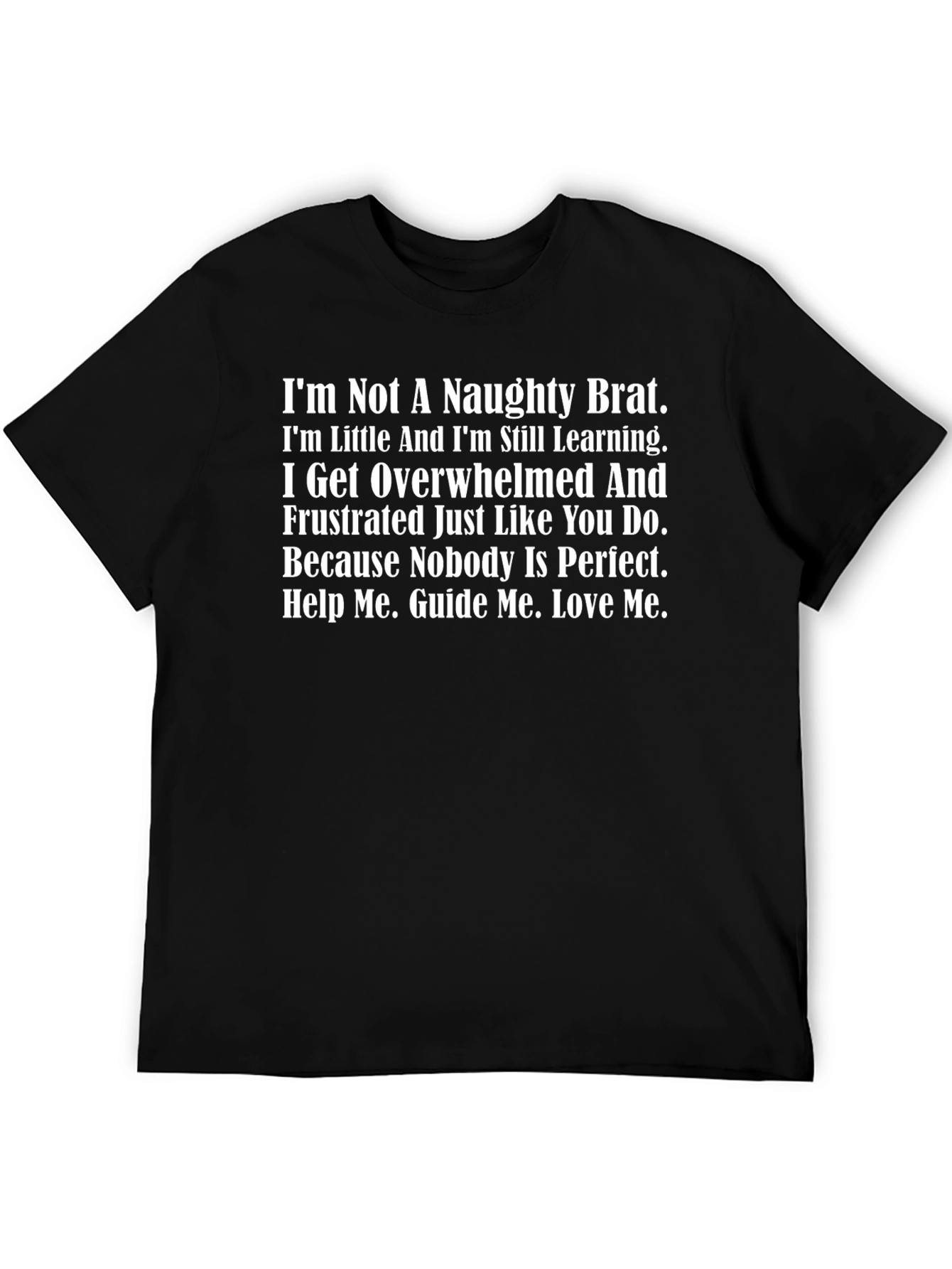 Naughty Brat Printed Tee - Soft Cotton Comfort