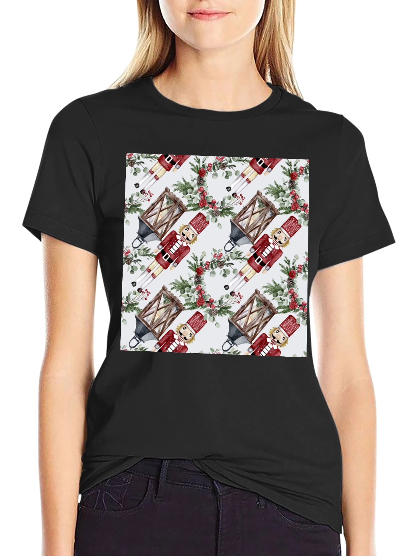 Festive Nutcracker Pattern Tee