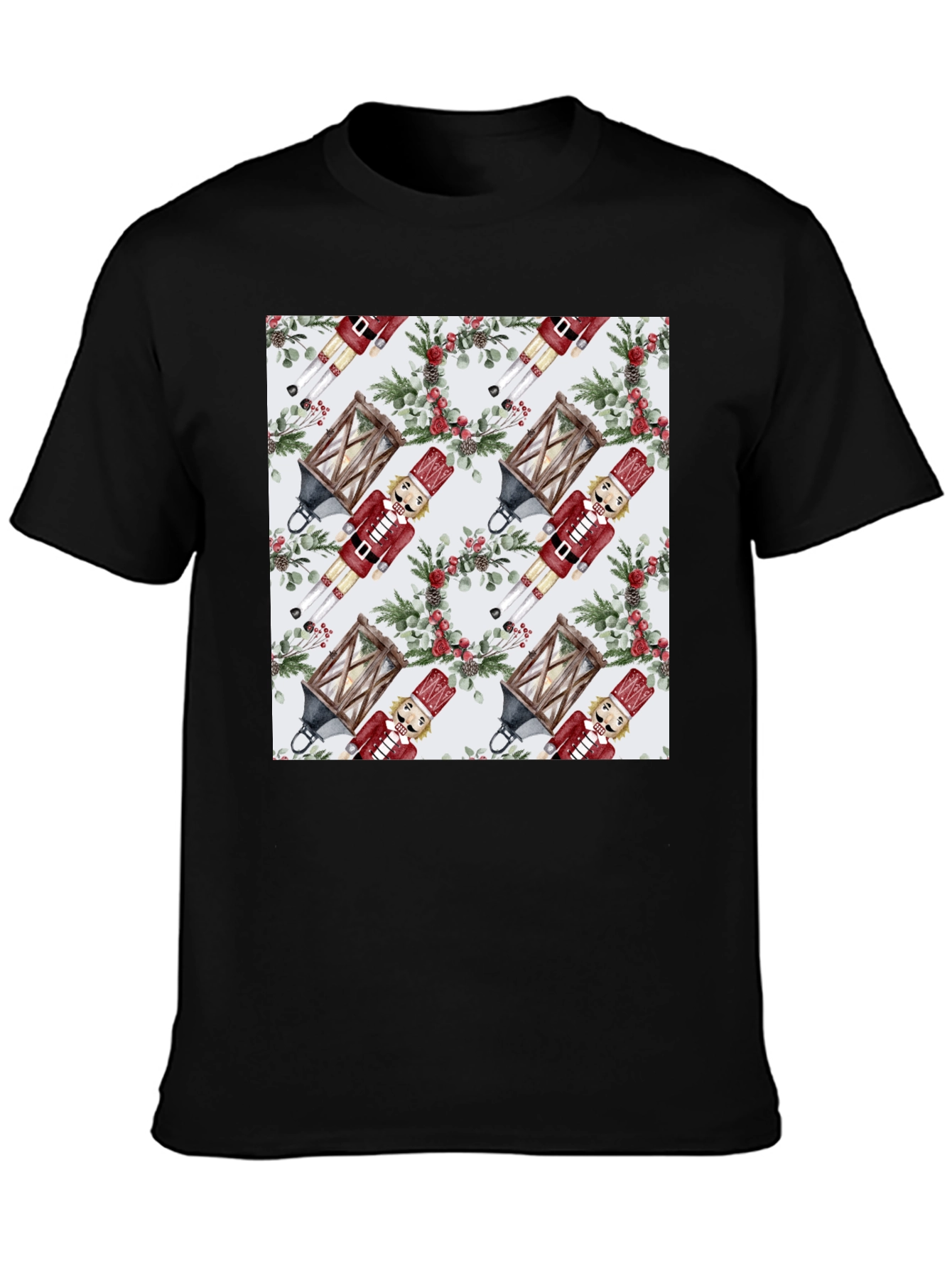 Festive Nutcracker Pattern Tee